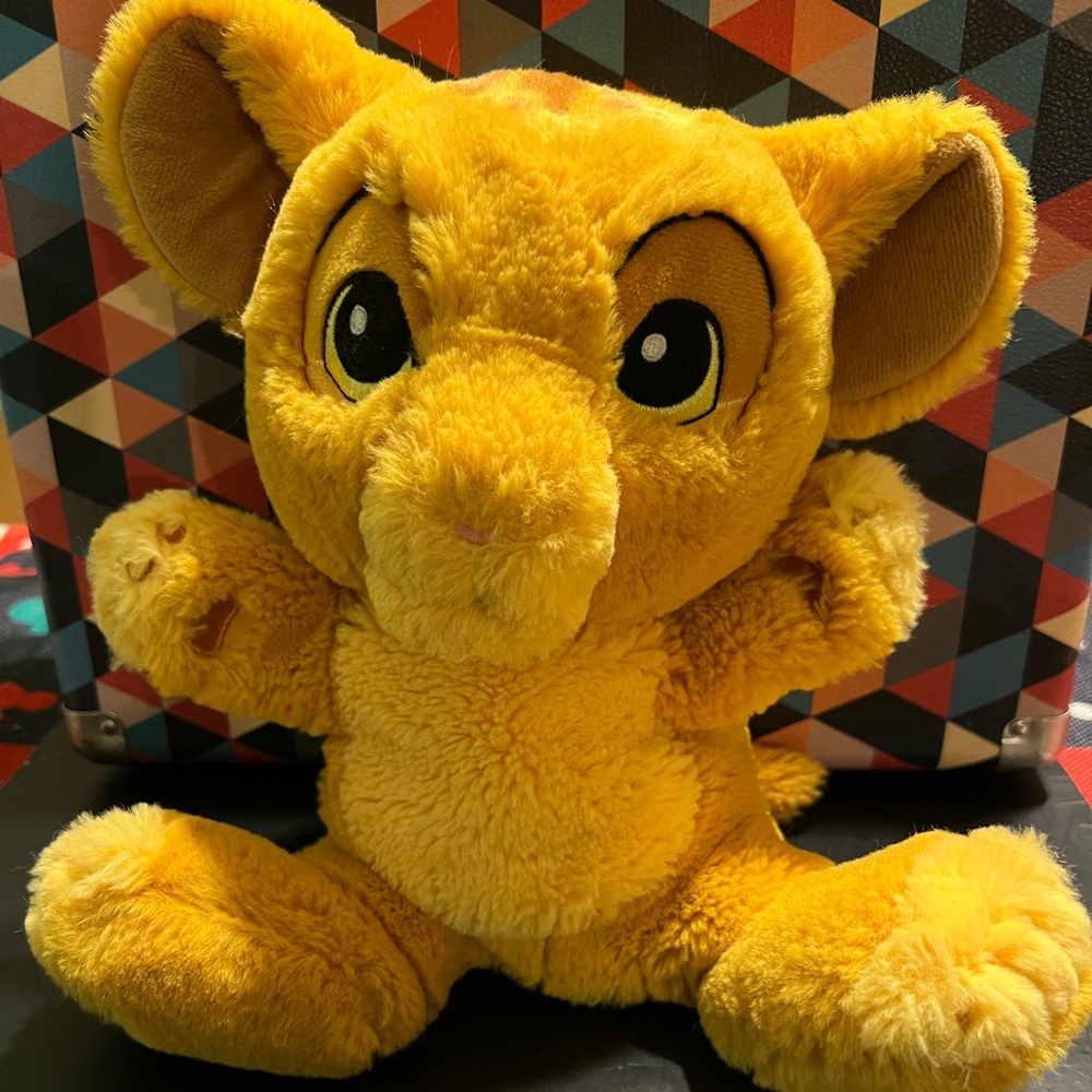 Rare Tokyo Disney The Lion King Simba Super Soft Plush Puppet Hand Puppets Toy